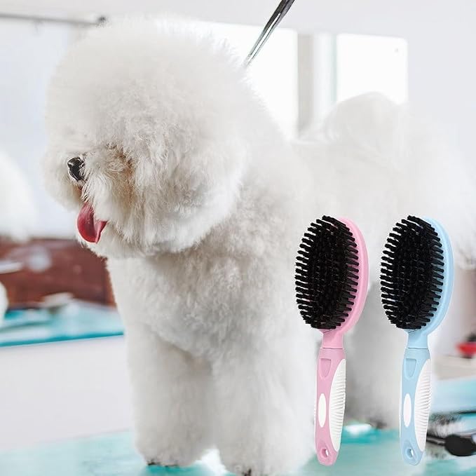 Pet Brush Pet Hair Remover Brush Pet Grooming Tools, Dog Massage Comb with Cute Handle,Cat Supplies, Grooming Self Cleaning Slicker Cat Supplies