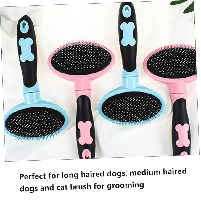 POPETPOP Cat Hairbrush Pet Supplies Comb Brush Cat Grooming Tool Soft Round Tips