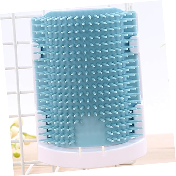 Cat Self Grooming Brush with Rubber Bristles Safe Easy to Install Cat Supplies for Self-massage and Hair Removal Light Grooming Tool