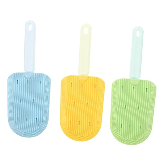 Happyyami 3pcs Dual-sided Cat Grooming Brush for Shedding and Ergonomic Washable for Small Dogs and Cats Spa