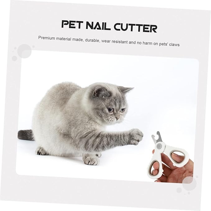 VOSAREA Pet Nail Clipper Safe Handle Cat Claw Cutter for Pets Durable Design Essential Grooming Tool for Dogs and Cats