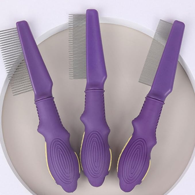 Gentle Massage Cats Grooming Brush ABS Deshedding Comb Reduces Shedding Enhances Maintenance Portable Pet Deshedding Tool