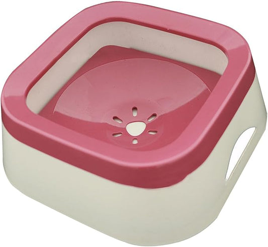 Dog Water Bowl Dispenser Water Feeder for Dogs Feeder Cat Dog Supplies Cat Bowls Water Dispenser for Pet Messy Drinkers Kitten, Pink
