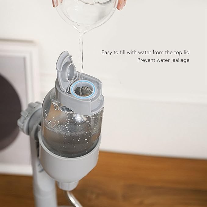 Pet Standing Water Dispenser Bowl, Cat Dog Standing Bowl, 500ml Multifunctional Detachable Height Pet Automatic Standing Water Feeder