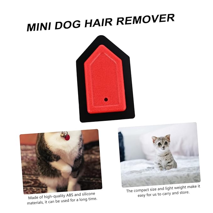 TOYANDONA Portable PET Hair Remover for Clothes and Furniture Mini Dog and Cat Grooming Brush Reusable Design Effective Fur Removal Tool for Home and Car