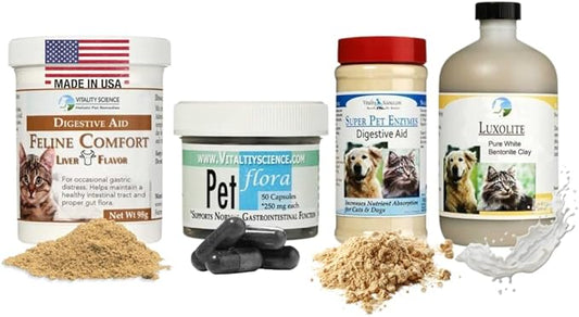 Vitality Science - Gastro Prime Combo for Cats | Supports Normal GI Function and Improves Nutrient Assimilation, Liver (Tuna)