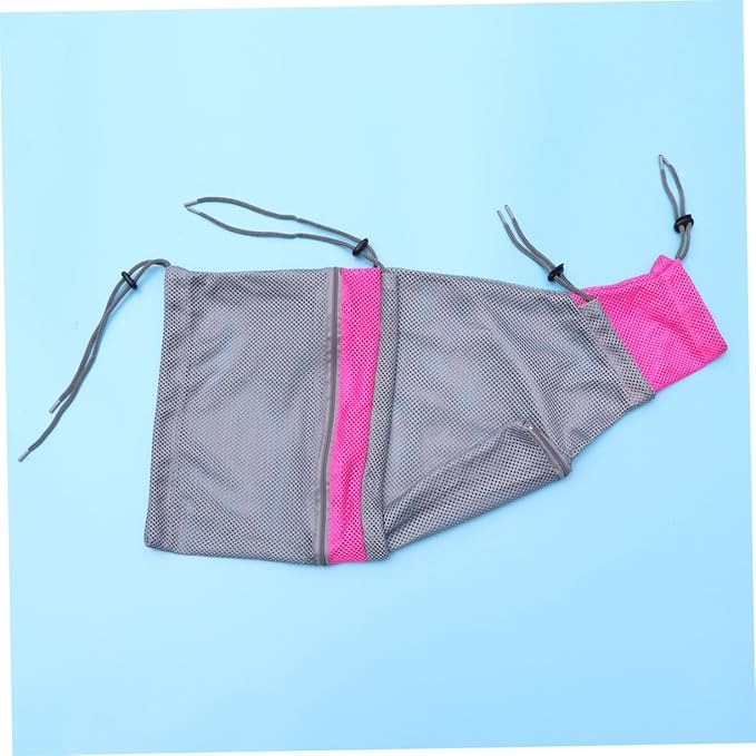 Cat Grooming Bag Mesh Wash Bag for Cats Double Mesh Sturdy Breathable for Bathing Grooming Nail Trimming Random Color