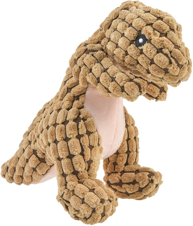 Cats and Dogs Pet Plush Dinosaur Toys Interactive Dog Chew Toys Plush Stuffing Pet Supplies Dog Toys for Small Dogs(Green)