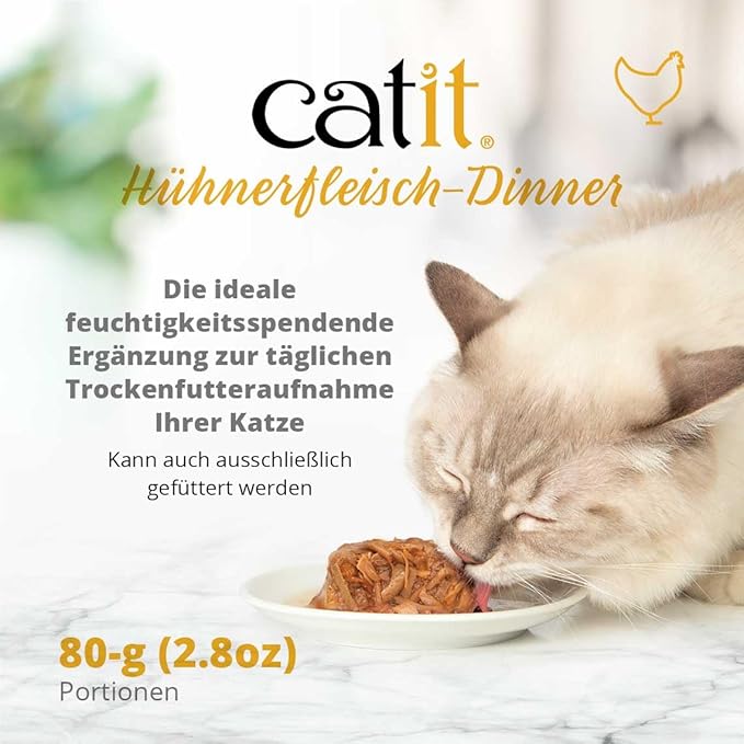 Catit Chicken Dinner with Beef & Pumpkin – Hydrating and Healthy Wet Cat Food for Cats of All Ages