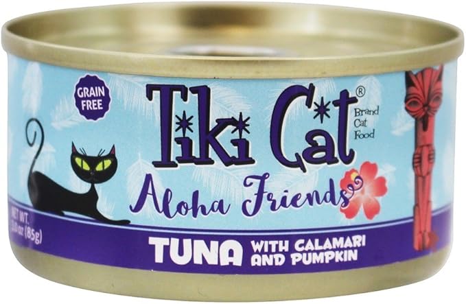 Tiki Pet Foods Cat Aloha Tuna Calamari Pet Food, 3 Oz (Packaging May Vary)