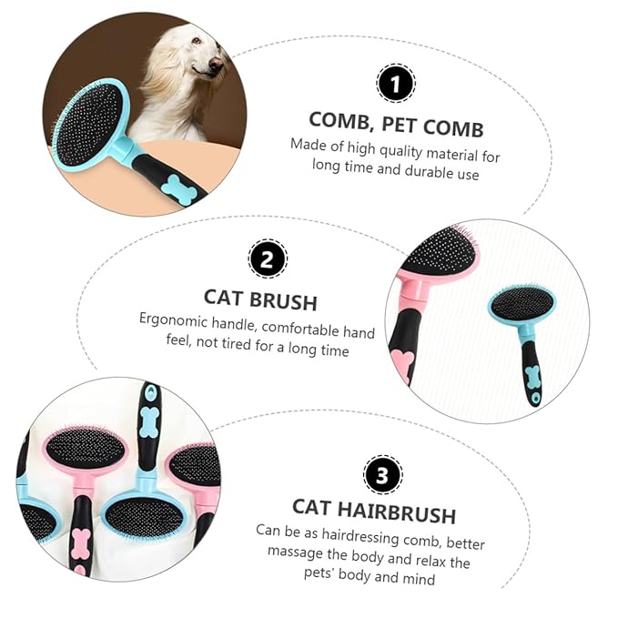 Pet Comb Brush for Dogs and Cats Gentle Dematting Comb Pet Grooming Tool Fine Craftsmanship Supplies