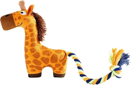 Realistic Animal Plush Dog Toy Squeaky Chew Toy for Puppies Interactively Pet with Bites Molar Teeth Chew-Resistant Sound Teeth Training Supply