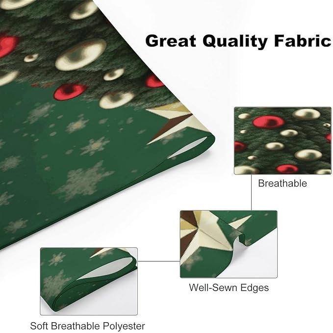 Dog Bandana Spring Pet Scarf Adjustable Triangle Round Ball Christmas Tree Printing Dog Bib Washable Polyester Puppy Bandana for Small Medium Large Dogs Cat Birthday Party Supplies