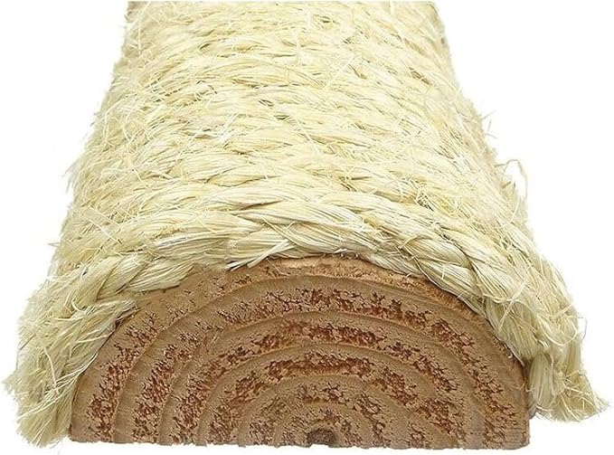 Mountain Lodge Elevated Cat Scratch Post with Cat Bed, Compact and Stylish Elevated Cat Bed with Plush Carpet and Sisal Scratching Post, Perfect for Sleep and Play