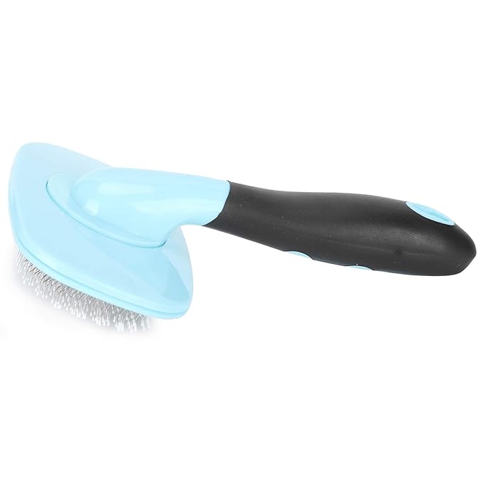 for Cat, for Dog, Deshedding Brush, 360 Degree Rotation, Hair Comb, Removal, Grooming Tool, Pet Supplies (With a little blue)