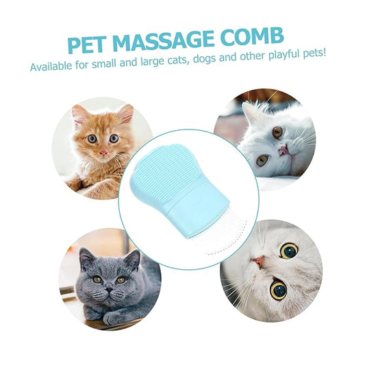 VICASKY PET Comb for Cats Adjustable Cat Grooming Brush Massage Function PET Hair Remover and Dematting Tool Ergonomic Design for Easy Use