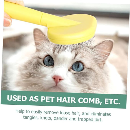 BESTonZON Cat Grooming Comb for Cats and Dogs Massage Grip PET Beauty Tool for Household Grooming and Fur Removal
