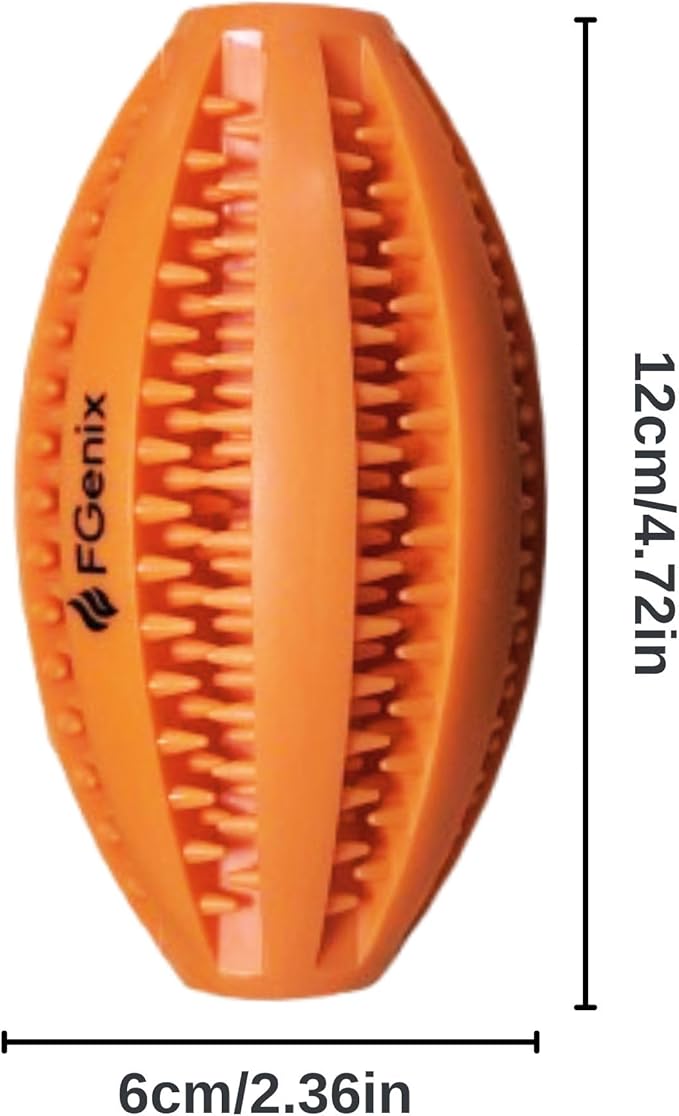 Heavy Duty Dog Ball Toy for Strong Chewers, Natural Rubber Fetch & Chew Balls, Pack of 2 for Large & Medium Dogs