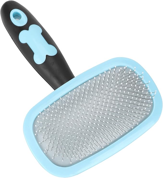 Cat Hair Brush, Dog Brush Cat Dog Hair Removal Comb Pet Grooming Tool 360 Degree Rotation Deshedding Brushes For Indoor For Pets with Long or Short (With a little blue)