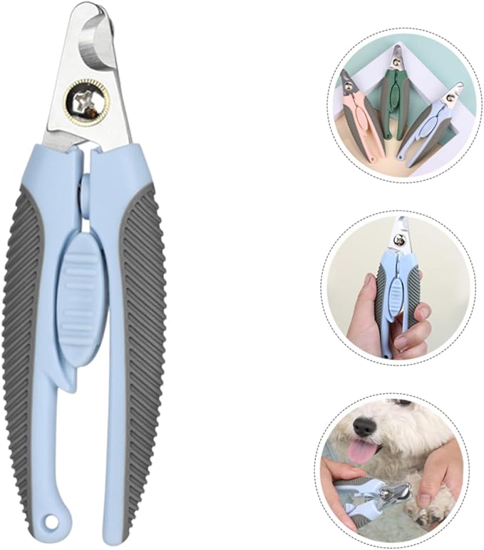 Pet Nail Clipper Professional Cat Dog Claw Trimmer Non Slip Easy to Use for Small Animals Sharp Blades for Precise Trimming Suitable for All Breeds
