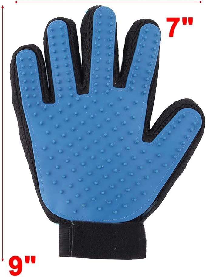 Pet Doggy Cat Shower Grooming Bathing Massage Glove Brush Comb 23cm x 18cm (id: 59c 46b f85 fcd 08a