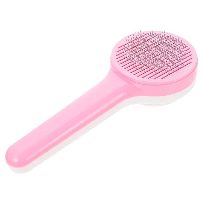 Toyvian Multi-function Pet Comb for Cats Dogs Grooming Brush for Long Haired Dogs Easy Hair Removal Portable Comfortable Handle