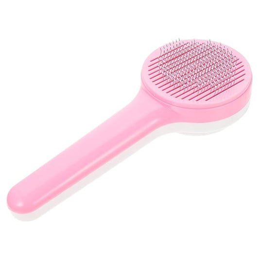 Toyvian Multi-function Pet Comb for Cats Dogs Grooming Brush for Long Haired Dogs Easy Hair Removal Portable Comfortable Handle