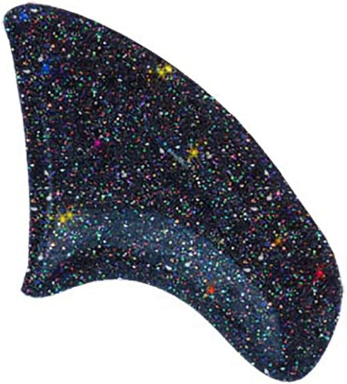 Soft Nail Caps 60 Packs for Cats - Black Holographic Glitter Large