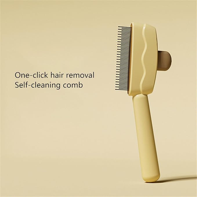 Cat Deshedding Brush with Massage Function ABS Cat Grooming Tool for Shedding Control and Coat Care
