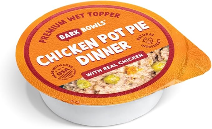 Wet Dog Food Cups, Chicken Pot Pie Dinner, Turkey Fare Dinner, Homestyle Beef Dinner Variety Pack- 3.5 oz Cups (Pack of 12), Made in The USA with Real Beef