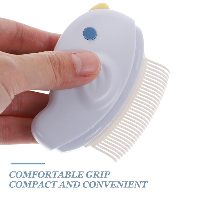 Kichvoe 2pcs Pet Comb and Cat Grooming Brush for Shedding Removal, Blue Detangling Hair Remover Suitable for Cats and Puppies, Reusable Groomer for Matted Fur and Knot Cleaning