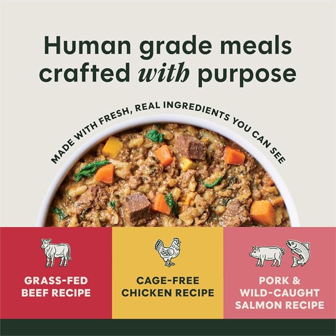 Instinct Freshly Crafted Meals, Dog Wet Food or Topper - Variety Pack, 11oz. Carton (Pack of 6)