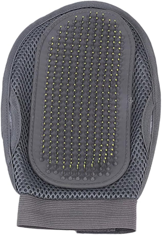 BESPORTBLE Pet Massaging Deshedding Glove Dematting Comb for Dogs Dog Grooming Glove Grey