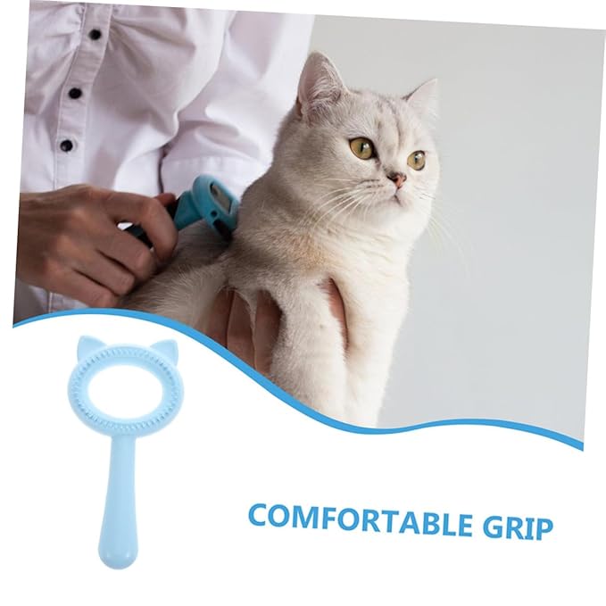 HEMOTON 2pcs Deshedding Dog Brush Pet Grooming Comb Double-sided Cat Brush Efficient Hair Removal for Longhaired Cats Dogs