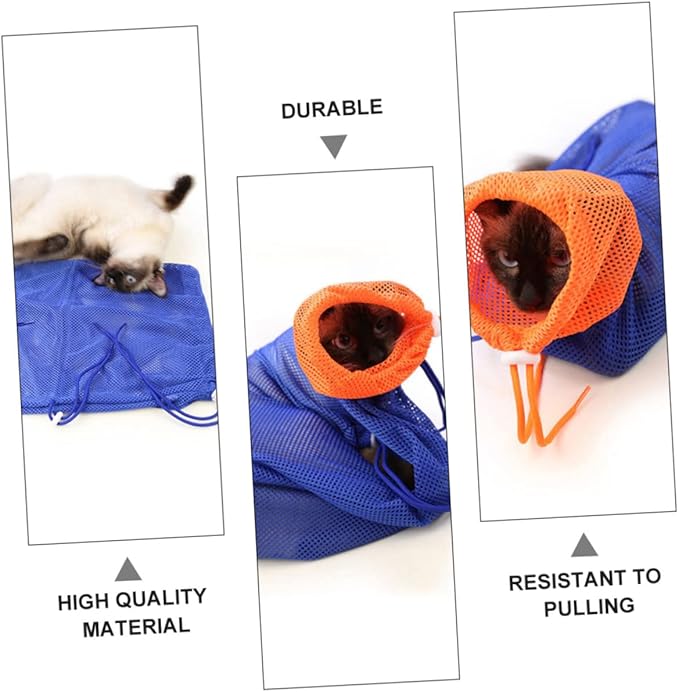 GALPADA Breathable Cat Bathing Bag for and Nail Trimming Adjustable Cat Grooming Net for Easy Bathing and Preventing Scratches