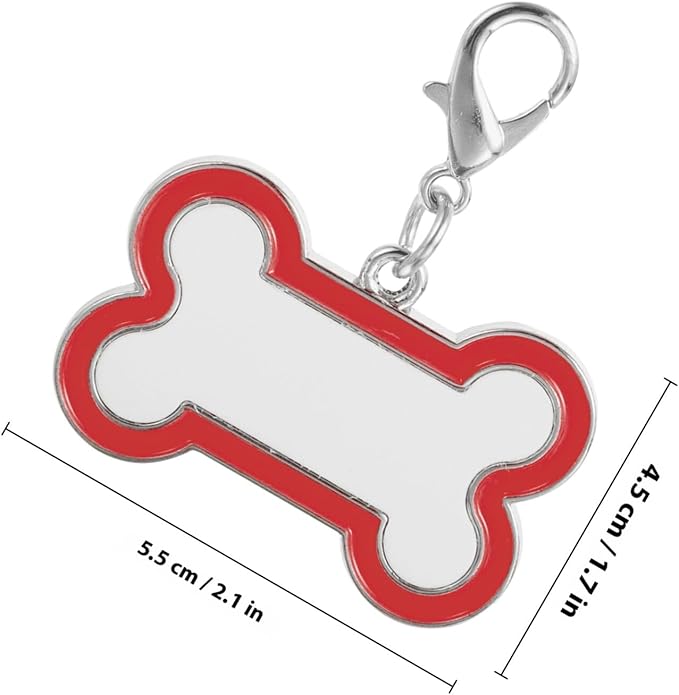 Stainless Steel Pet Id Tag Dog Collar Name Tags Sublimation Blank DIY Pet Supplies