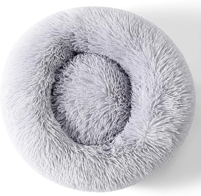 Round Cat Bed Dog Bed Small Kitten Bed Warm Pet Bed Kitty Bed Large Rabbit Bed Calming Donut Dog Beds Pillow Pet Suit Warm Bed for 8KG