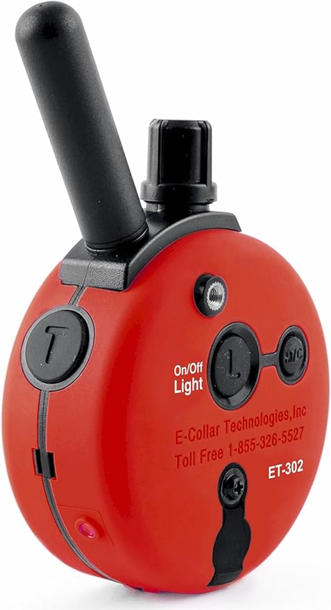 Educator 1/2 Mile Dog Training Pager Only, 100 Levels of User Selected Safe Humane Vibration or Tone, Waterproof, Odorproof Biothane Collar, Night Light, Rechargeable, Service Dog Approved, 2 Dog, Red