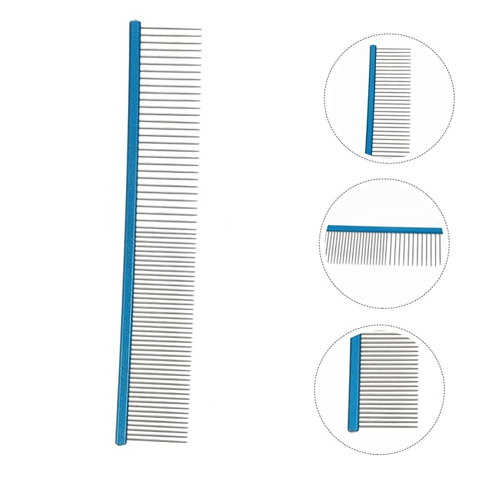 Professional Pet Comb Cat Hair Comb Rounded Needles Gentle Grooming for Pups Cats Reusable Compact Design