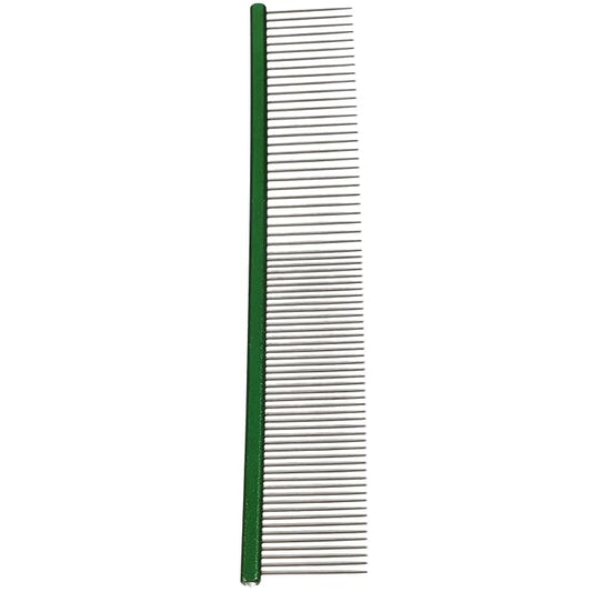 BESPORTBLE Pet Grooming Comb for Dogs and Cats, Wear-resistant Lightweight Aluminum Dematting Comb, Portable Green Puppy and Kitten Hair Detangling Tool for Daily Use