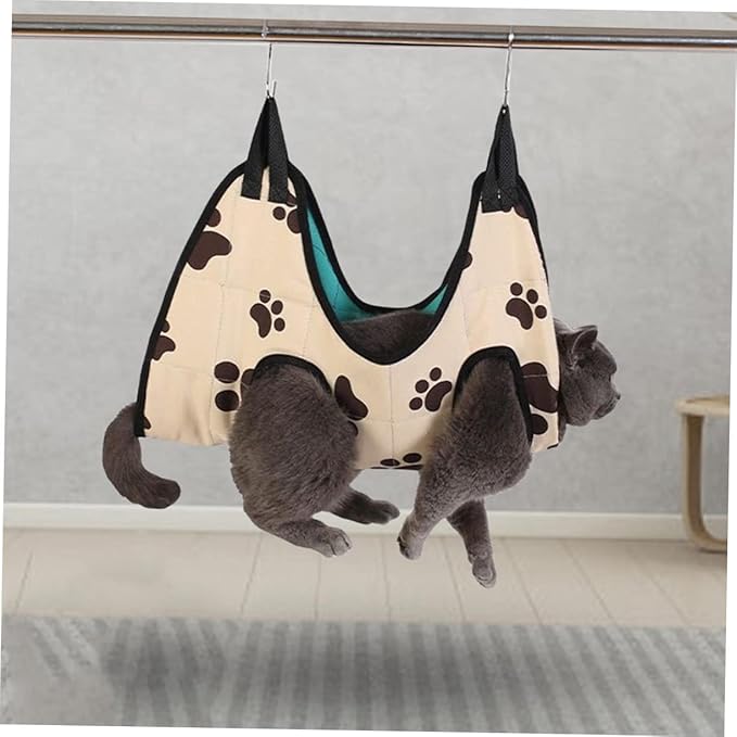 Cat Grooming Hammock for Nail Trimming Pet Hanging Bed for Cats and Dogs Heavy Duty Design Easy to and Store Cozy Oxford for Grooming and Bathing