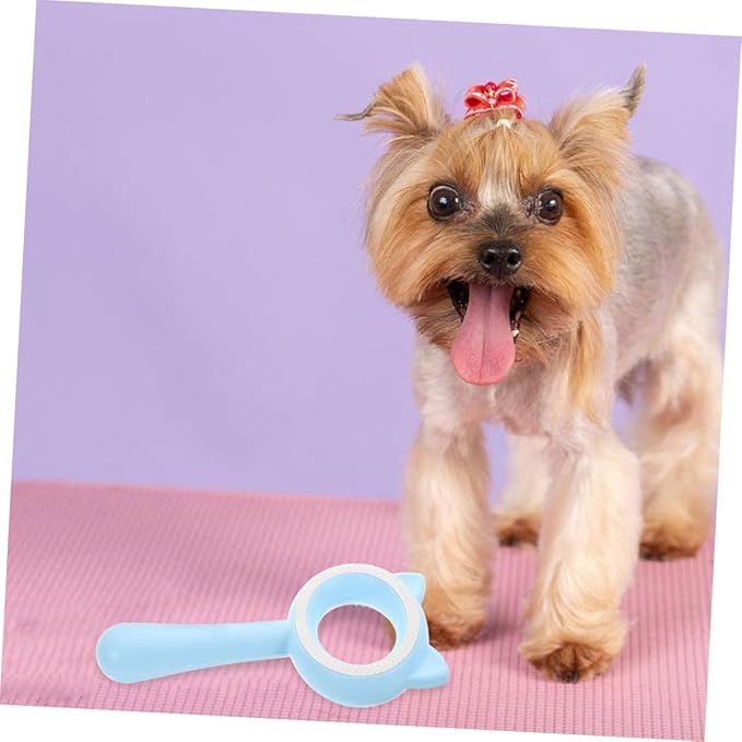 TOYANDONA 2PCS Double-Sided PET Grooming Brush Cat Ear Design PET Hair Removal Comb for Dogs and Cats Multi-Functional Deshedding Tool for Long and Short Hair