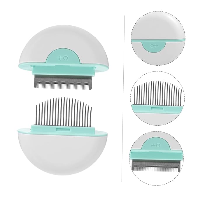 Cat Grooming Comb Portable Pet Hair Removal Brush for Shedding Massage Lightweight Cat Hair Tool Eliminates Tangles Loose Fur Durable Comfortable Design