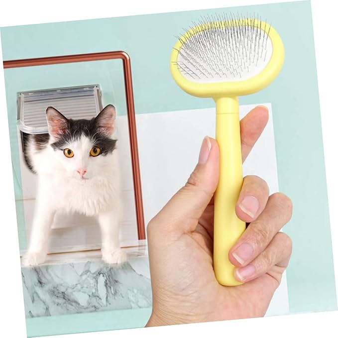 BESTonZON Cat Grooming Comb for Cats and Dogs Massage Grip PET Beauty Tool for Household Grooming and Fur Removal