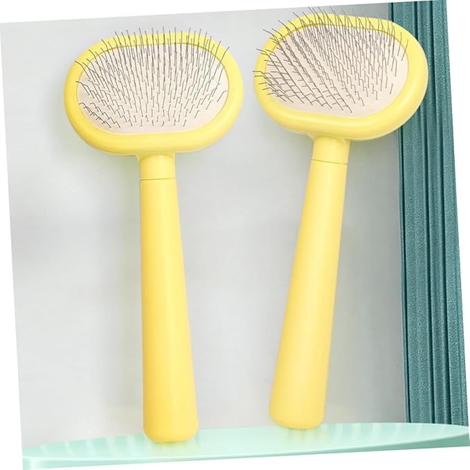 Cat Grooming Comb for Dogs and Cats Plastic Pet Hair Cleaning Comb with Long Handle for Comfortable Shedding and Tangle Removal Daily Use Bathing Tool for Healthy Fur Maintenance