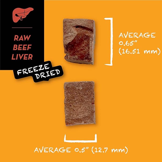 SIMBA'S WAY - Freeze Dried RAW Beef Liver Dog and Cat Treats, Organic Human Grade, Single Ingredient, All Natural, Grain-Free, Made in USA. [ 4.5 .oz ] [ 2 Pack ]