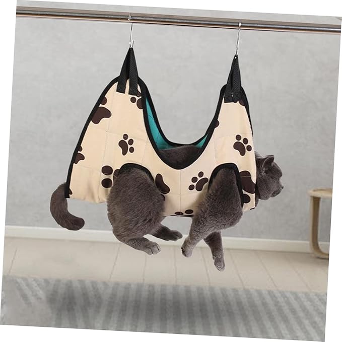 Dog Cat Grooming Hammock Easy to Suspend for Nail Trimming Beauty Random Style