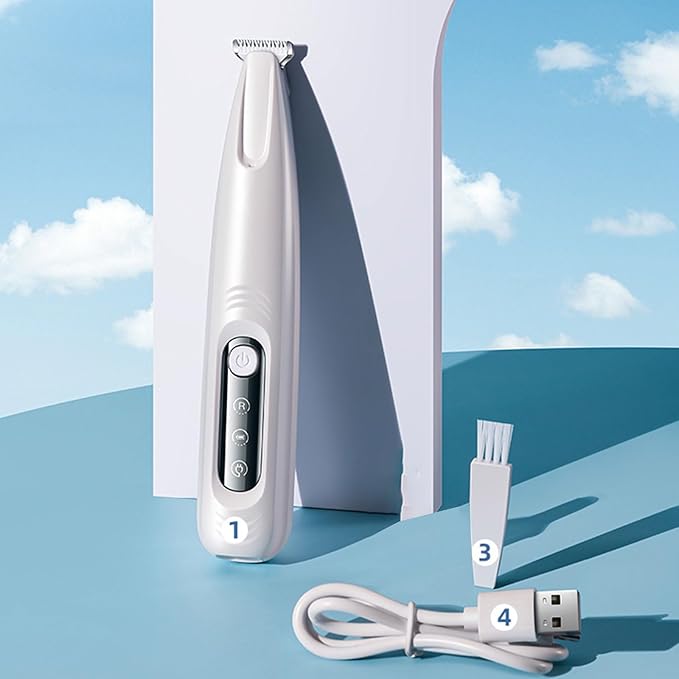 Peiiwdc Multibreeds Pet Paws Hair Trimmer with LED Light Ergonomic Low Noise Electric Hair Shaver Device for Grooming Supply Haircut Machine