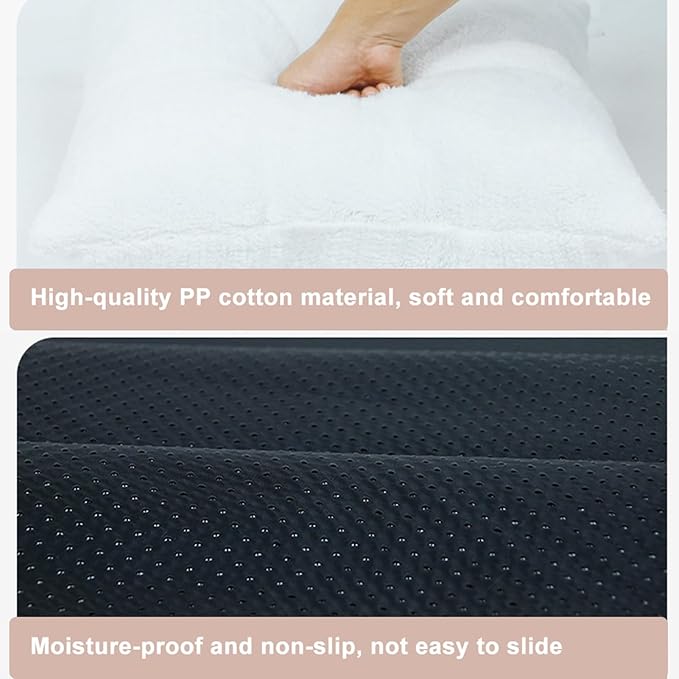 Portable Foldable Pet Tent Cave Bed with Mat, Large Indoor Cat House, Breathable Kitten Dog Sleeping Shelter
