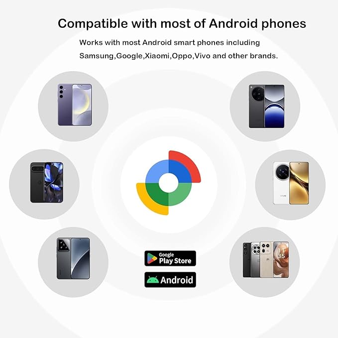 Bluetooth Tracker Android - 2 Pack, Item Finders Locators Work with Google Find My App (Only for Android), Tracker Tag for Keys, Luggage, Backpack, Wallet, Vehicle, Pets (Black)